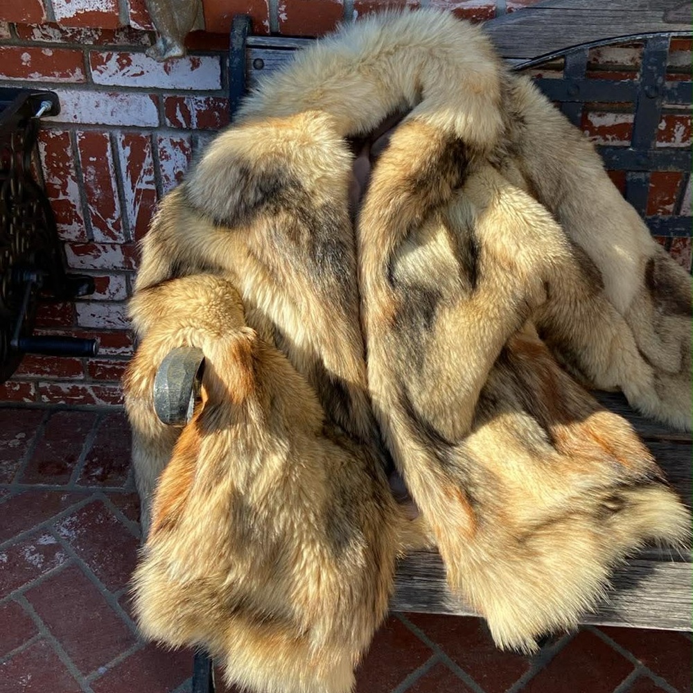 1980s German Fox fur coat